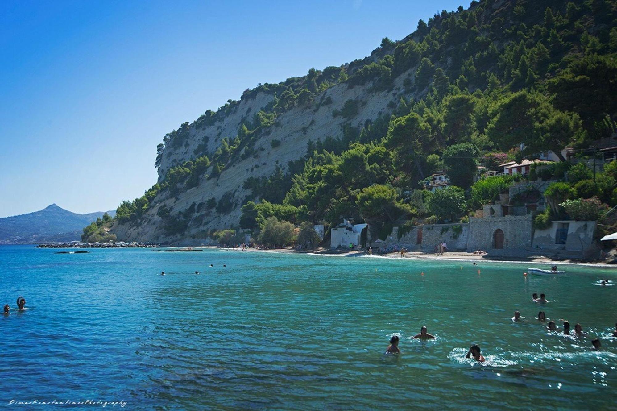 Blue Dream Seaside Villa With Superb Sea Views Kymi Bagian luar foto