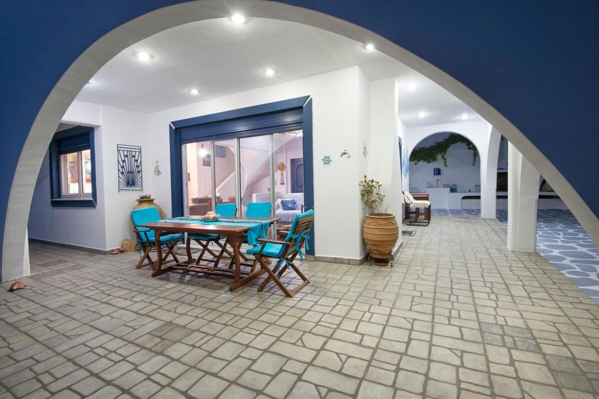 Blue Dream Seaside Villa With Superb Sea Views Kymi Bagian luar foto