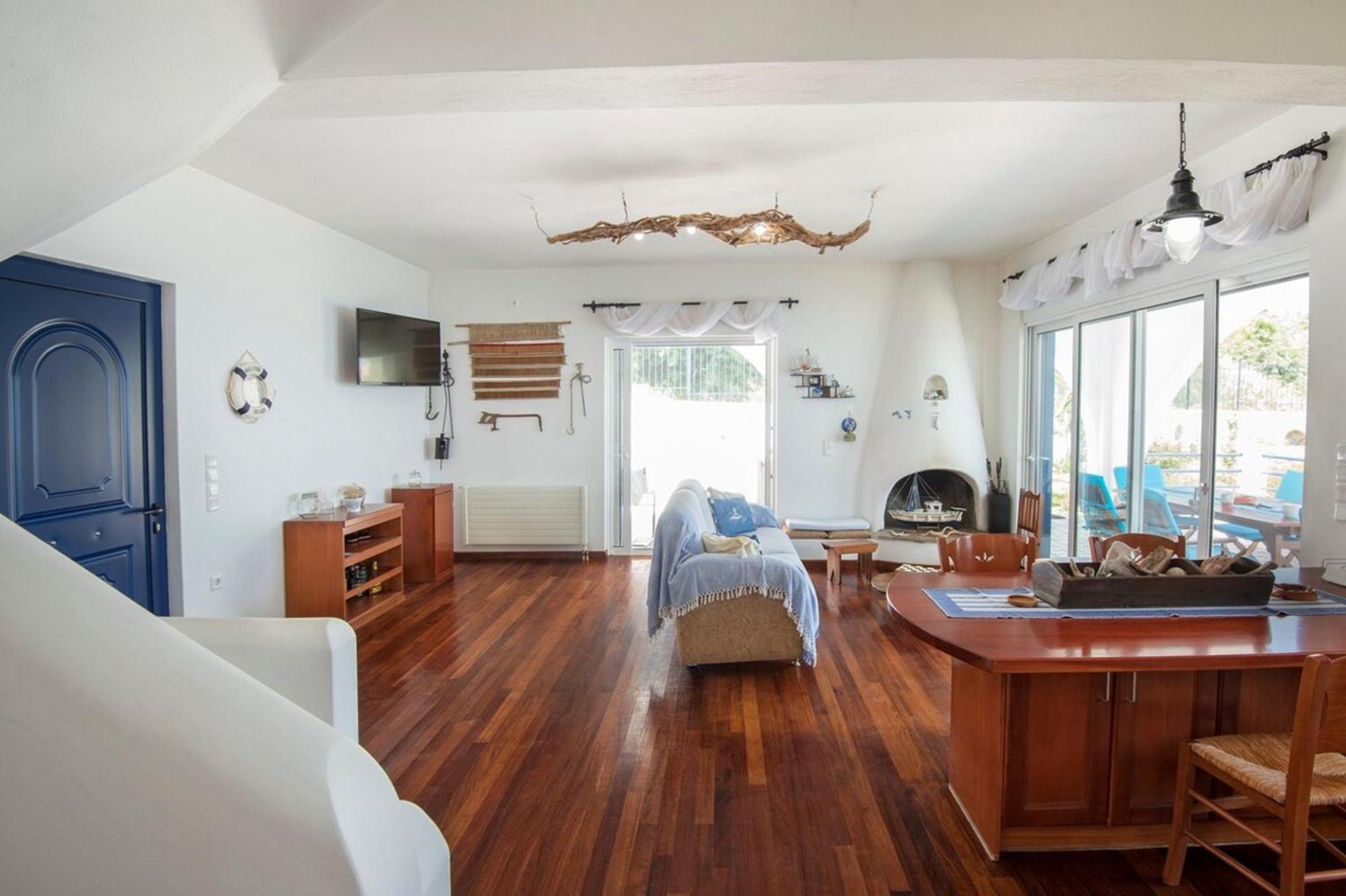 Blue Dream Seaside Villa With Superb Sea Views Kymi Bagian luar foto